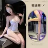 Lingerie Sexy para Mulheres, Vestido de Renda Transparente de Alta Qualidade com Alças, Sutiã com Aro Push-Up Sedutor Roupão de Dormir 8156