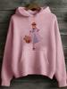 Sudadera con Capucha de Manga Larga y Manga Corta para Mujer Transfronteriza Modelo Nuevo 2025 Comercio Exterior Tela Rayada Estampado Digital de Dibujos Animados D