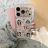 Etiqueta pequeña de jade transparente es adecuada para funda de teléfono Apple 18promax, iPhone 17p linda, 16 anticaídas, 15p dura