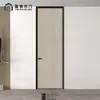Puerta de Madera Maciza, Juego de Puertas para Dormitorio, Puerta Interior para Uso Doméstico sin Pintura, Puerta Lacada, Puerta Compuesta de Madera Maciza de Cristal de Carbono, Puerta de Madera para Casa de Huéspedes
