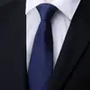 Corbata con Cremallera Formal de Negocios para Hombres para la Boda del Novio de las Mujeres Rayas Azules Negro Delgado Personas Perezosas Fácil de Jalar