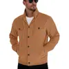 Jaqueta esportiva casual Amazon de manga longa com gola de lapela, bolsos de veludo cotelê, fecho de botões, jaqueta ajustada, exclusivamente para vendas transfronteiriças