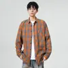 NASA SOBRE Camisa de Cuadros para Hombre Verano Delgada 2026 Nueva Camisa Transpirable Holgada Casual Chaqueta de Primavera Otoño