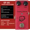 Efector Guitarra Eléctrica Metal Distorsión Británica Overdrive Reverb Chorus Accesorios para Instrumentos Venta al por Mayor Efector de Guitarra