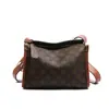 Bolsa Feminina de Alta Moda 2026 Nova Bolsa Almofada com Monograma Vintage Versátil Bolsa de Ombro Bolsa Transversal Casual
