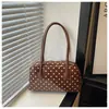 Bolsa de Ombro/Axila Casual para o Dia a Dia 2026 Nova Estilo Coreano Bolinhas Simples Grande Capacidade Fresca e Fashion