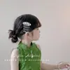 Cor Nacional e Juventude ~ Grampo de Cabelo com Borla Azul Queimado Estilo Chinês para Mulheres, Grampo de Meio Rabo Retro Chinês Dinastia Ming, Presilha Lateral Grampo de Viagem