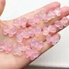 Ágata Transparente con Agujero Lazo Accesorios Calcedonia Tallada Lazo DIY Tejido Colgante de Collar Accesorios Mayoreo