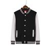 Uniforme de baseball outono e inverno roupas de trabalho logo estampado casaco esportivo forrado com fleece roupas de classe infantil suéter top de garçom