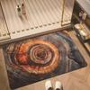 Alfombrilla de Piso para Baño con Grano de Madera Retro, Alfombrilla de Puerta de Barro Diatomeas para Baño, Alfombrilla Antideslizante Absorbente de Agua para Entrada, Suministro Directo de Fábrica