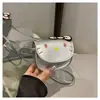Bolsa Pequeña Linda Niña 2025 Nueva Bolso de Hombro Cruzado Dibujo Animado Gato Kt Niña Bolso Corazón de Niña Mini Bolso