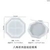 Molde de Vasos de Flores de Gesso com Resina de Cristal DIY Papoula Oitogonal Seis Lados Caixa de Armazenamento com Tampa Molde de Silicone