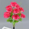 Photing Pantalla Fábrica Venta al por Mayor Simulado 12 Cabezas Jardín Paisajismo Decoración del Hogar Adornos Simulación Rosa Ramo de Flores Falsas