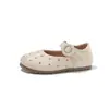 Zapatos de Cuero para Niñas 2026 Otoño Nuevo Estilo Zapatos de Princesa para Niños Mocasines de Suela Suave Zapatos Caminadores de Suela Suave Zapatos de Rendimiento