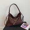 Bolso Femenino Estilo Coreano 2026 Otoño e Invierno Nueva Moda Mochila Trendy Bolso de Hombro Único Cruzado Bolso Tote de Gran Capacidad para el Trabajo