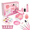 Brinquedos Autênticos Infantis para Meninas Transfronteiriços com Imposto Incluído, Brinquedos de Maquiagem para Brincar de Faz de Conta, Conjuntos de Maquiagem, Decorações