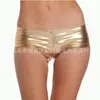Ropa de baile en barra para discotecas, pantalones cortos de charol, ropa interior sexy, calzoncillos bóxer dorados, 6 colores