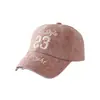 Boné de beisebol infantil bordado com letra, lavagem vintage, unissex, com copa macia, proteção solar, boné de beisebol moderno, casual, desgastado