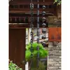 Cadena de Lluvia de Tubo de Bambú de Acero Inoxidable para Patio de Villa Cadena Guía de Agua para Aleros Japoneses Cadena de Lluvia de Drenaje para Casa de Huéspedes Bajante de Canalón