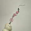 [Pingente de gato gordo] Bola de pelo fofa fofura gatinho desenho animado coração de menina pingente de bolsa chaveiro joia para pendurar