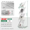 Expositor Dobrável para Jornais e Materiais Promocionais A4 de Chão Porta-Revistas Porta-Jornais Expositor para Feira de Cantão