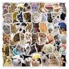 1800 lindas pegatinas de grafiti de gatitos de dibujos animados, colección de gatos realistas, pegatinas decorativas creativas INS, venta al por mayor