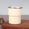 Taza de Camping al Aire Libre de Acero Inoxidable 304 de una Sola Capa Portátil Taza de Café para Coche Aislada Taza con Escalón Taza de Cerveza Taza Golondrina