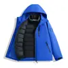 Casa de pájaros Chaqueta exterior de estilo similar para mujer Otoño Invierno Tres en uno A prueba de viento Impermeable Cálida Conjunto de dos piezas Ropa de Montañismo Ropa de abrigo para hombre