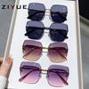 Nueva Llegada Gafas de Sol sin Marco Moda para Mujer Belleza Gafas de Sol Parasol Degradadas Protector Solar Gafas de Sol Cóncavas Gafas de Sol para Mujer