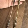 Juego de Wukong en torno al Gran Sabio Igual al Cielo Ruyi báculo con bandas doradas accesorios hechos a mano artesanía integrada sólida totalmente metálica adornos