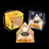 Adorno de Pirámide de Bola de Cristal Natural, Pieza de Decoración para el Hogar de Grava de Cristal Recubierta de Resina, En Caja