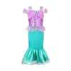 Navidad para Niños Sirena Halloween Ropa para Niños de Comercio Exterior Europeo y Americano Vestido de Princesa Sirena vestido Sirena