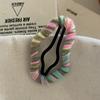 Pinza para el cabello hueca enrollada en lana con forma de nube, flequillo de la frente, palabra, pinza lateral, pinza para el cabello, tocado, pinza para el cabello