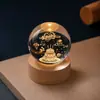 Luz de Noche de Cristal Souvenir Creativo de Cristal Adornos de Escritorio Lámpara de Mesita de Noche Puesto de Manualidades Regalos para Estudiantes y Maestros