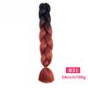 Xuchang en stock, trenza de doble color, trenza jumbo, peluca africana, trenza sucia, trenza degradada, cabello, venta al por mayor