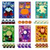 Precio FijoCompra Directa Transfronteriza 6 Hojas/Paquete Pegatinas de Cambio de Rostro de Halloween Personajes de Halloween Diversión Infantil Rompecabezas
