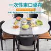 Faja de mantel desechable con elástico impermeable y resistente al aceite, sin lavado, engrosada, de grado alimenticio, para cenas y banquetes, película plástica al por mayor
