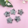 Amazon Piedra Natural Cristal 20mm Estrella de Cinco Puntas No Porosa Colgante Estrella Luna Joyería Pequeños Adornos de Estrella Accesorios