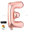 Balão Alfanumérico Slim Versão Americana Ouro Rosa 16 polegadas Decoração de Casamento Aniversário Filme de Alumínio Folha de Alumínio Balão de Festa