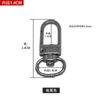 Accesorios de herrajes para bolsos hebilla colgante cadena para correa de hombro hebilla de langosta engrosada cadena para bolso bandolera gancho metálico hebilla