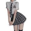 Lingerie Sexy Plus Size Estilo Japonês Puro Desejo Estilo Campus Uniforme de Estudante Tentação Jk Saia Xadrez Fantasia para Role Play Dropshipping