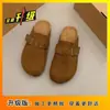 Modelo Birkenstock 2026 Nuevo con Suela Blanda para Uso en Exteriores, Zapatos Birkenstock Versátiles de Suela Gruesa, Estilo Retro Francés, Pantuflas Cerradas que Aumentan la Altura, Cómodas