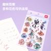 Deli BT112 pegatina de dibujos animados linda pegatina para cuenta de mano material decorativo para diario infantil patrón pegatina diy