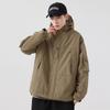 Chaqueta Impermeable de Montaña para Hombre y Mujer, Marca de Moda, Estilo Retro Japonés Casual, Talla Grande, Primavera y Otoño, Montañismo Americano, con Capucha para Hombre