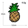 Tamaño Grande Bordado por Computadora Bordado con Lentejuelas Fruta Fresa Sandía Cereza Cactus Parche de Tela Bordado Sin Costura al por Mayor