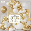 Decorações de Arranjo de Balões de Aniversário Conjunto Pacote para Festa Suprimentos de Cena de Alto Nível Celebração de Aniversário Arco Corrente de Balões