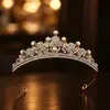Corona de Novia Tocados Accesorios para Vestido Banquete Princesa Fiesta de Graduación Accesorios para el Cabello Corona de Actuación para Niña Diadema de Regalo de Cumpleaños