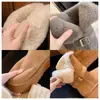 Botas de Nieve Grises Peludas de Suela Gruesa para Mujer 2025 Otoño e Invierno Nuevo Estilo de Longitud Media Forradas de Felpa Engrosadas Cálidas Botas Altas Zapatos de Algodón