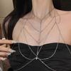 Deseo Puro Cadena de Pecho con Borlas de Celebridad de Internet Moda Temperamento Diseño Nicho Personalidad Club Nocturno Sexy Collar Cadena para el Cuerpo