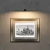 Lámpara de pared de diseño minimalista con luz frontal de espejo, fondo de pared, hotel, pasillo creativo, proyecto de escalera, lámpara de pared LED larga de cabecera